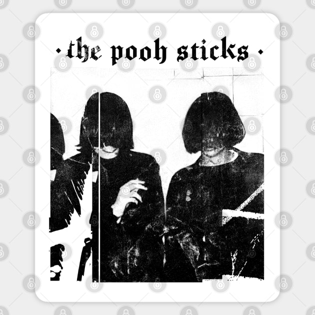 The Pooh Sticks  - - - Original Glitch Style Fan Art Magnet by unknown_pleasures